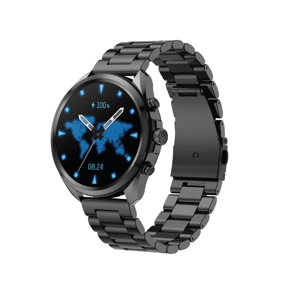 Reloj Smartwatch - EVO 900 - SOUL de Fomo Argentina - El Smartwatch Evo 900 Soul es un reloj inteligente con pantalla táctil de 1.43" y resolución de 466x466 píxeles. Ofrece monitoreo de salud (frecuencia cardíaca, presión arterial, oxígeno en sangre, sueño) y funciones deportivas (correr, caminar, ciclismo, etc.). Permite realizar llamadas Bluetooth, recibir notificaciones y controlar música o cámara del smartphone. Su batería de 280 mAh dura hasta 7 días con uso normal. Tiene resistencia al agua IP67 y es compatible con Android e iOS. Su diseño elegante con malla metálica y diversas funciones lo hacen ideal para quienes buscan un smartwatch completo y funcional.