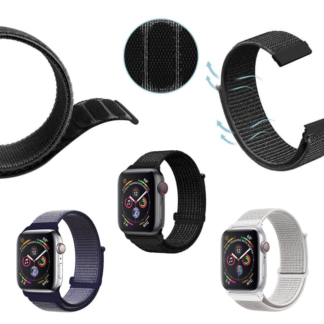 Malla smartwatch velcro de Fomo Argentina - Las correas de velcro para smartwatch son accesorios versátiles que combinan comodidad, estilo y funcionalidad. Disponibles en diversos tamaños y colores, se adaptan a una amplia gama de relojes inteligentes. Son de nylon con cierre ajustable de velcro. Su tamaño varia de 42mm a 45mm.