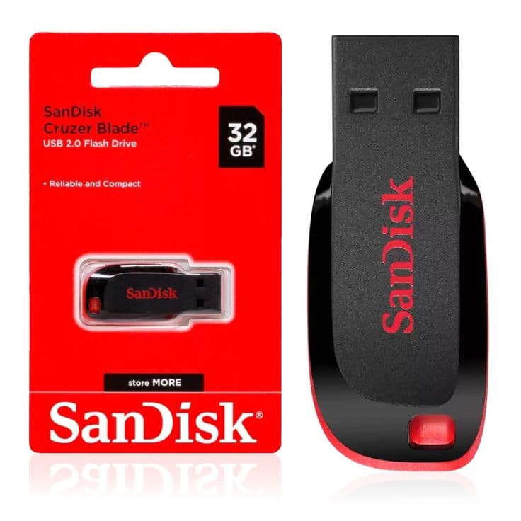 Pendrive 32gb- SANDISK de Fomo Argentina - Guardá y transportá tus archivos con total facilidad gracias a este pendrive USB. Compacto, rápido y compatible con todo tipo de dispositivos, es el accesorio ideal para llevar tus fotos, música y documentos a donde vayas.