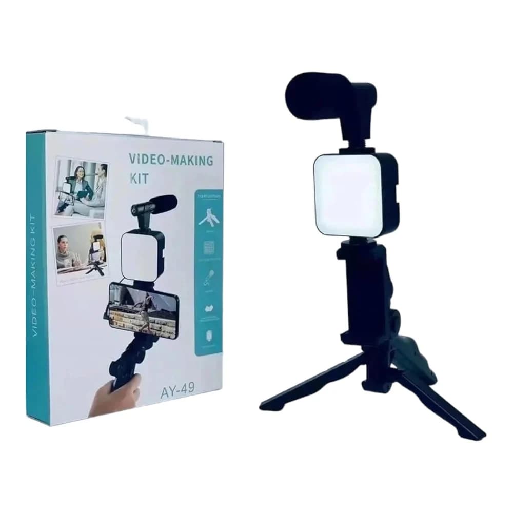 Video KIT MARKETING de Fomo Argentina - Kit ideal para crear contenido con calidad profesional desde tu celular. Diseñado para grabar videos, reels, streams o contenido para redes sociales con mejor iluminación, audio y estabilidad.

Características:
Soporte para smartphone
Micrófono externo
Iluminación LED
Agarre ergonómico para grabación
Ideal para redes sociales, streaming y contenido digital