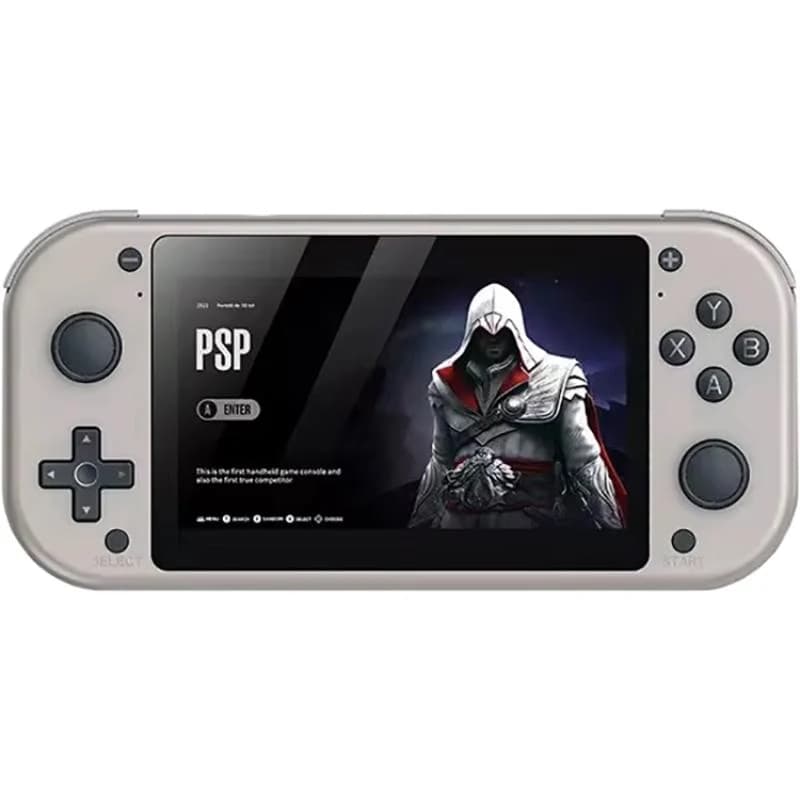 Consola M17  de Fomo Argentina - Consola portátil retro con miles de juegos clásicos integrados, diseñada para disfrutar tus títulos favoritos en cualquier lugar con una experiencia cómoda, fluida y totalmente portátil.

Características

Pantalla IPS de 4.3"
Resolución 480 x 272 px
Sistema Linux / EmuELEC
Compatible con emuladores de PS1, PSP, NES, SNES, GBA, SEGA y más
Batería recargable de 1500 mAh
Puerto de carga USB-C
Entrada para auriculares 3.5 mm